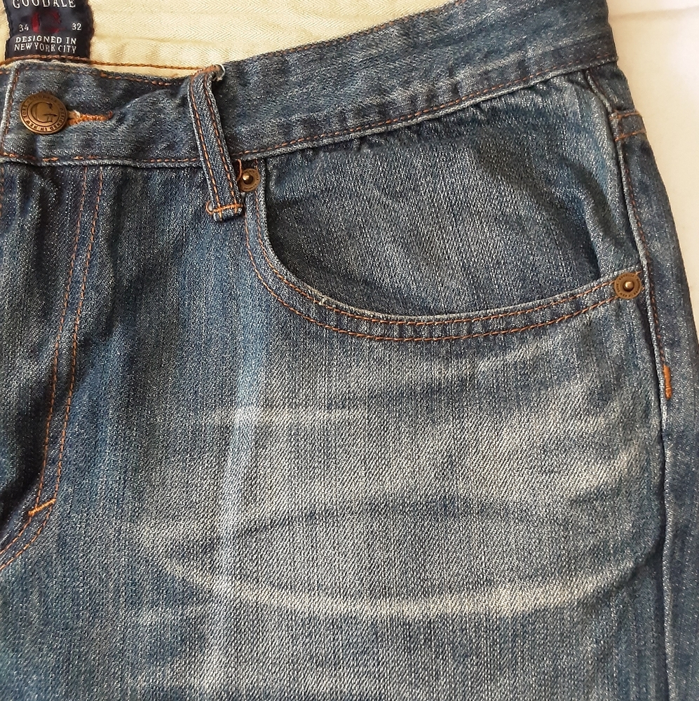Men's Blue Denim Jeans - Picture 5 of 9